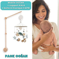 MOBILE MUSIQUE BÉBÉ COMPLET - WOODY